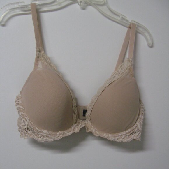Natori Lace trim Underwire Bra Sand Size 36C - Picture 1 of 2